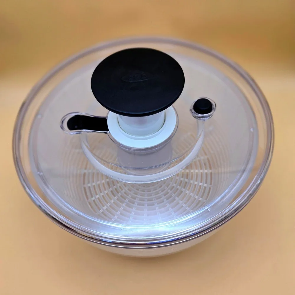 OXO‎ Good Grips Salad Spinner Large Clear White Black